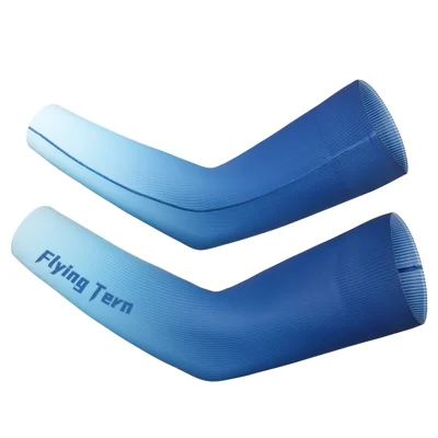 Roue up Ys006 1 Paire Soleil UV Protection Des Manches de Soie Glace Manchons de Bras de Refroidissement Pour Conduire le Basket à Vélo - Gradient Bleu / m