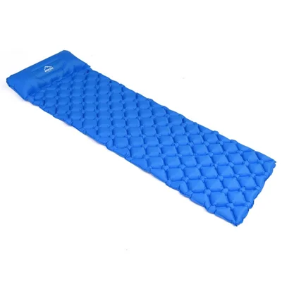 Widesea WSCM-001 Camping al Aire Libre Senderismo Ultraligero Colchón Inflable Almohada Alfombrilla Para Dormir - Azul
