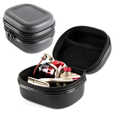 JSFUN FB20 15.5x12x9cm Fishing Reel Protective Case EVA Hardshell Bag for Fishing Accessories Tackles