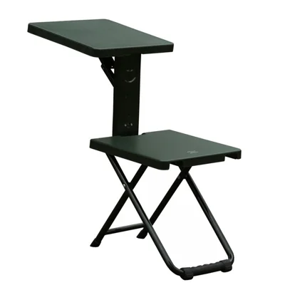 XS001 Camping Outdoor Folding Chair Multi-Functional Stool Portable Study Writing Chair - Army Green