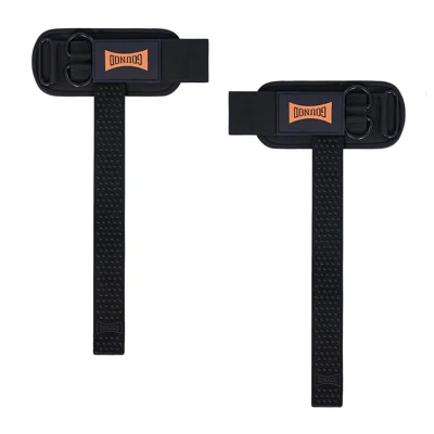GOUNOD ZLD008 1 Pair Lifting Straps Wrist Support Anti-Slip Grip Band for Deadlift Pull-Up Strength Training - Black