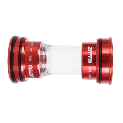 ZTTO BB209 Bike Press-In Bottom Bracket Acrylic+Aluminum Alloy Bearing Bottom Bracket Threaded BB - Red