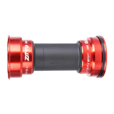 ZTTO BB92 Press-In Aluminum Alloy Bottom Bracket Bike Steel Bearing Hollow-Out Integrated BB for Cycling - Red