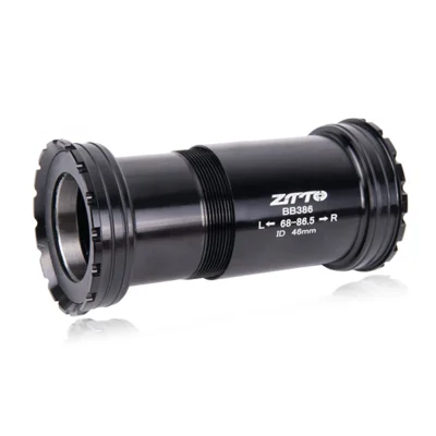 ZTTO BB386 Bicycle Bottom Bracket for BB386EVO / PF30 68 / 73 / 86mm 46mm Frame Shell 30mm Spindle Crankset Part - Ceramic Black