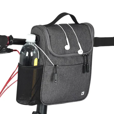 RHINOWALK RK18995 Bike Handlebar Bag Road Bike Front Frame Bag Bicycle Basket Bag Cycling Accessories - Grey