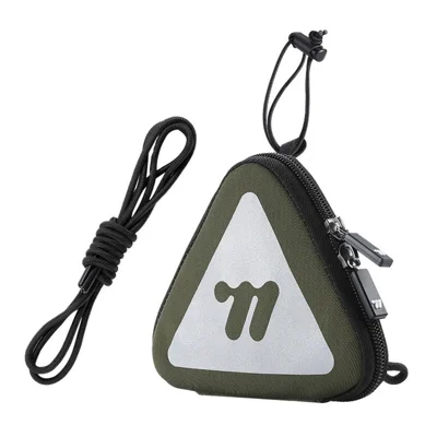 WEST BIKING YP0707399 Bike Hanging Tail Bag Reflective Night Riding Tool Storage Bag with Crossbody Rope - Green