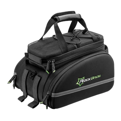 ROCKBROS A6 35L Expandable Bicycle Rear Rack Bag Mountain Bike Pannier Pack with Rain Cover