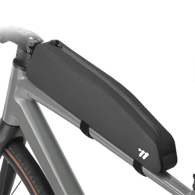 WEST BIKING YP0707426 For Bicycle Top Tube Bag Waterproof Extended TPU Road Bike Frame Bag - Black