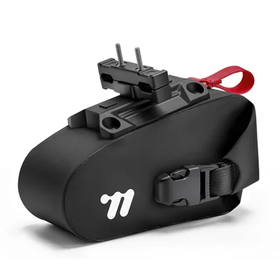WEST BIKING YP0707433 Bicycle Tail Bag Magnetic Quick Release Saddle Pack for Road Mountain Bike - Black