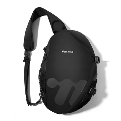 WEST BIKING YP0707409 11.5L Cycling Sling Bag Waterproof Crossbody Shoulder Bag for Outdoor Sports - Black