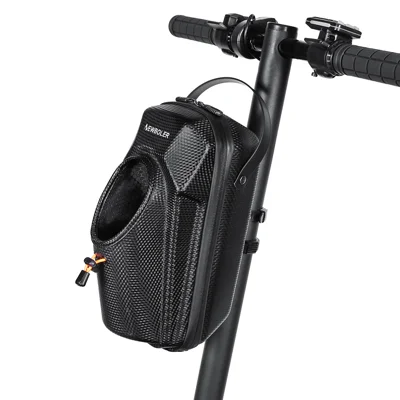 NEWBOLER BIK13-BAG691 5L Quick Release Bike Bag with USB Charging Port Water Bottle Holder for Skateboard Mountain Road Bike - Black