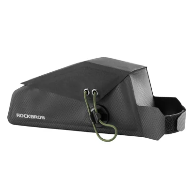 ROCKBROS AS-177 0,8 l Fahrrad-Oberrohr-Tasche, wasserdichte Klappabdeckung, Fahrradtasche für Mountainbike- und Rennräder – wie abgebildet