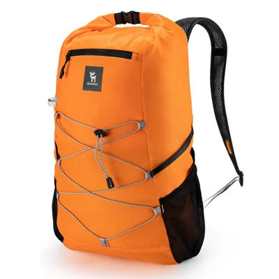 QUNATURE H49 20L Foldable Backpack 210D Polyester + PU Waterproof Coating Shoulder Bag for Cycling Hiking Camping - Orange