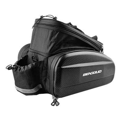 BENGGUO 17L to 30L Expandable Bicycle Rear Rack Bag Reflective Waterproof Bike Bag with Shoulder Strap for Cycling - Expandable Version