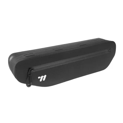 WEST BIKING YP0707451 3L Waterproof Bicycle Frame Bag 600D Polyester + TPU Reflective Logo for Mountain Road Commuter Bikes - Black