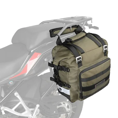 RHINOWALK MT2040 20L Quick Release Motorbike Side Storage Bag Polyester Motorcycle Luggage Pannier Bag - Green