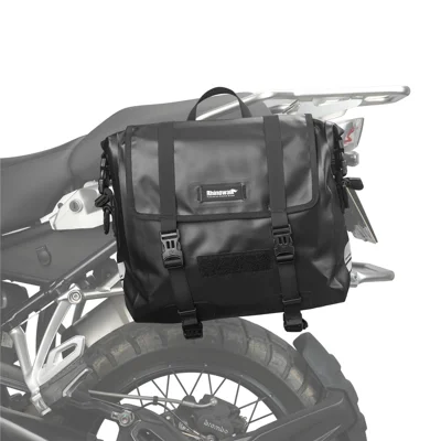 RHINOWALK MTR2030 Waterproof Polyester Motorcycle Quick Release Side Bag - Black