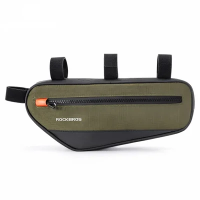 ROCKBROS 066 1.7L Cycling Reflective Polyester+PU Triangle Bicycle Top Tube Bag