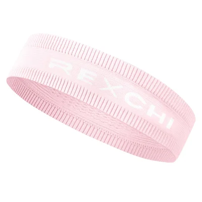 REXCHI XTJ98 Elastic Workout Headband Sweatband Sweat-Absorbed Head Band Sports Hair Band - Pink