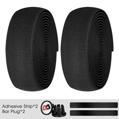 WEST BIKING EVA Foam Self-Adhesive Bike Handlebar Tape Cycling Handle Bar Wraps Tape - Negro