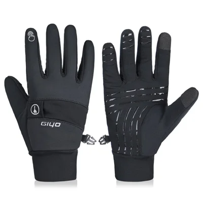 GIYO S-13 1 Pair Polyester Full Finger  MTB Cycling Gloves Touchscreen Hand Gloves - Size: M