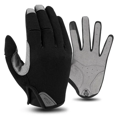 GIYO S-05 1 Pair Breathable Hole Full Finger MTB Cycling Gloves Touch Screen Design Hand Gloves - Size: M