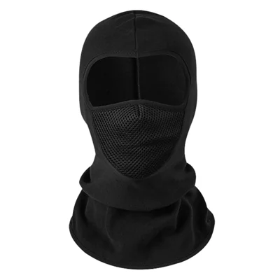 25x40cm Winter Cycling Balaclava Windproof Full Face Mask Outdoor Sports Thermal Neck Gaiter - Black