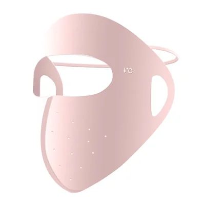 GOLOVEJOY XKZ68 Women Summer Cooling Full Face Mask Outdoor Ice Silk Breathable Sun Shield Mask - Pink