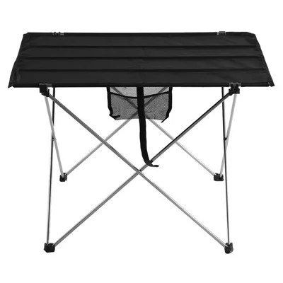 Size L 75x55x53cm Portable Camping Table Outdoor BBQ Picnic Beach Aluminum Alloy Oxford Cloth Folding Desk