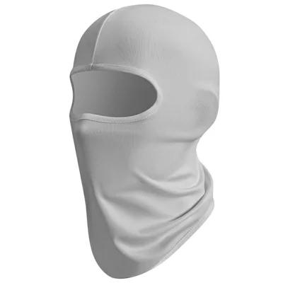 GOLOVEJOY XTJ142 Outdoor Cycling Face Mask UV Protection Motorcycle Balaclava Sweat Wicking Neck Gaiter - Light Grey