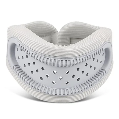 022 Hollow Neck Support Pillow Cervical Collar Memory Foam Cushion for Pain Relief Injury Recovery - Grey