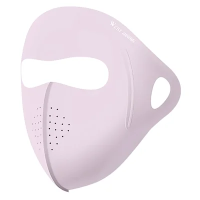 WEST BIKING YP0201465 Outdoor Sports Face Mask Ice Silk Breathable Sun Protection Full Face Cover - Pink