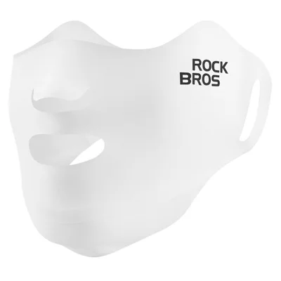 ROCKBROS Outdoor Ice Silk Face Mask Sun Protection UV Shield Eye Corner Face Guard for Cycling  /  Outdoor Sports - White