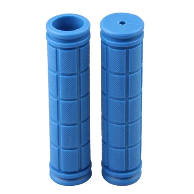 2 Piezas/Conjunto de Asideros de Bicicleta Antideslizantes de Goma Suaves y Ultraligeros - Azul Oscuro
