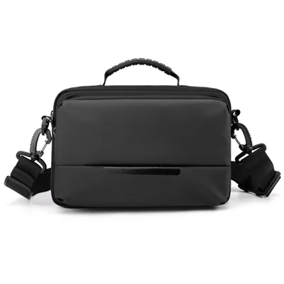 WEPOWER 1286 Men Casual Chest Bag Nylon Single Shoulder Crossbody Bag, 26x12x25cm - Black