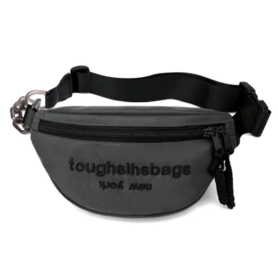 TOUGH SLHS 813 Crossbody Bag Waterproof Nylon Chest Pack for Men Women, Size L - Grey