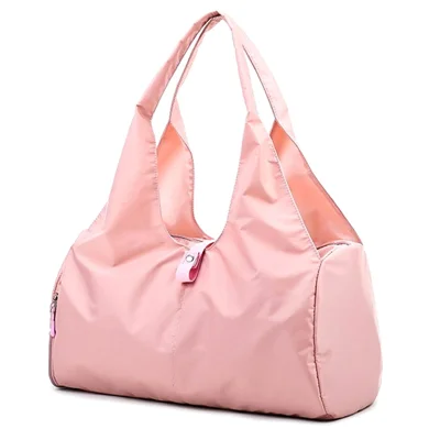 BED-9B07 Fitness Yoga Swimming Bag Oxford Cloth Casual Travel Tote Bag - Pink