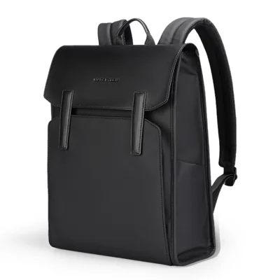 MARK RYDEN MR6602 Men Travel Backpack Leather + Oxford Cloth Large Capacity Laptop Storage Daypack