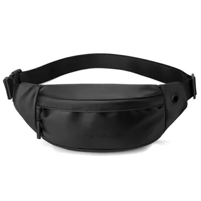 WEPOWER 7687# Waist Pack Fanny Pack Sports Running Belt Bag Phone Holder Crossbody Chest Bag - Black