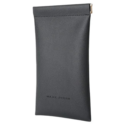MARK RYDEN MR79 Coin Pocket Snap Top Wallet Oxford Cloth Metal Spring Clasp Mini Storage Bag - Black