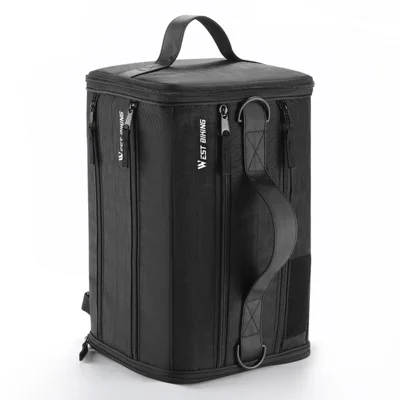 WEST BIKING YP0707401 22L Wet and Dry Separation Cycling Helmet Storage Crossbody Bag with Shoe Compartment