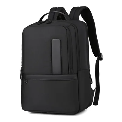 B727 Waterproof Oxford Fabric Laptop Backpack Large Capacity Business Travel Shoulder Bag for Men - Black