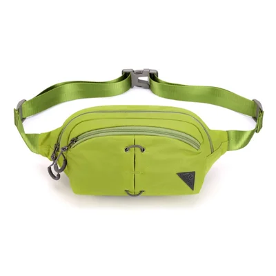 TOUGH SLHS Outdoor Sports Waist Bag Waterproof Nylon Chest Crossbody Bag Cycling Fanny Pack - Green