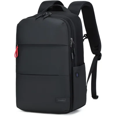 COOLBELL CB-8312 19L Reistas met Dubbele Schouderriemen Waterdichte Rugzak voor 15,6 Inch Laptop - Zwart