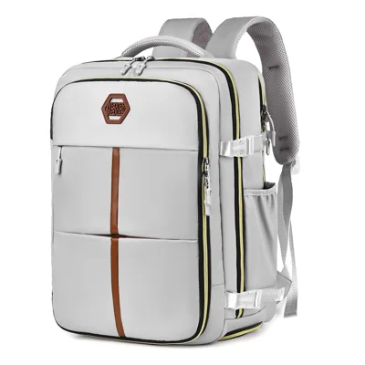 WEIXIER B717 For 15.6 Inch Laptop Backpack Large Capacity Waterproof Travel Daypack with Shoe Compartment - Grey