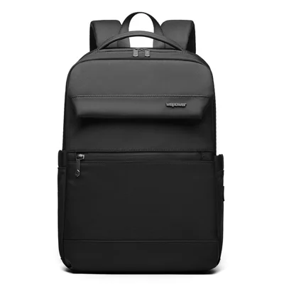 WEPOWER 2155 Business Commute Backpack Water Resistant Large Capacity Travel Laptop Bag - Black