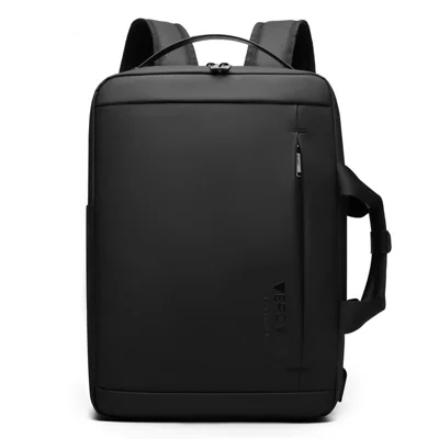WEPOWER 1331 For 14 Inch Laptop Backpack Waterproof Oxford Fabric Daypack with External USB Port - Black