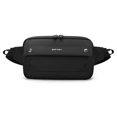 WEPOWER Minimalist Square Crossbody Bag Casual Waist Pack Waterproof Travel Chest Bag for Men - 9804B