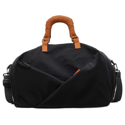 Sports Gym Bag Wet Dry Separation Yoga Bag Lightweight Short Trip Travel Bag Handheld Small Luggage Bag - Black