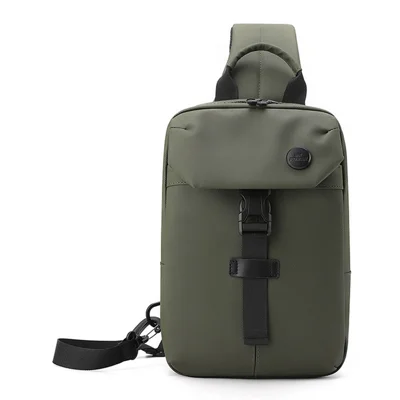 WEPOWER 1310# Casual Chest Bag Large Capacity Shoulder Pack Trendy Minimalist Design Practical Crossbody Bag - Army Green